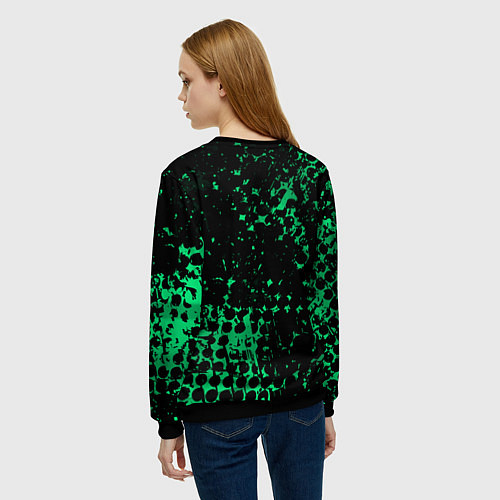 Женский свитшот Land Rover, Ленд Ровер / 3D-Черный – фото 4