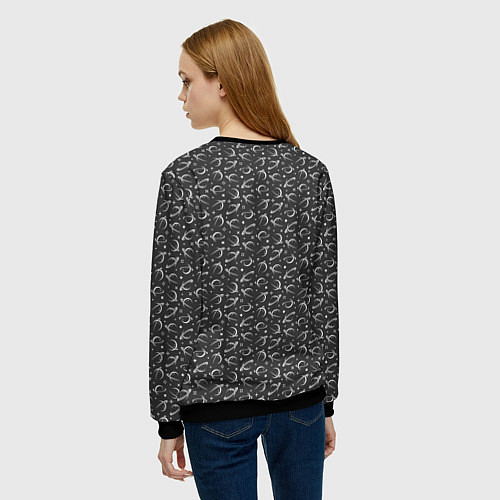 Женский свитшот Space Planet Pattern / 3D-Черный – фото 4