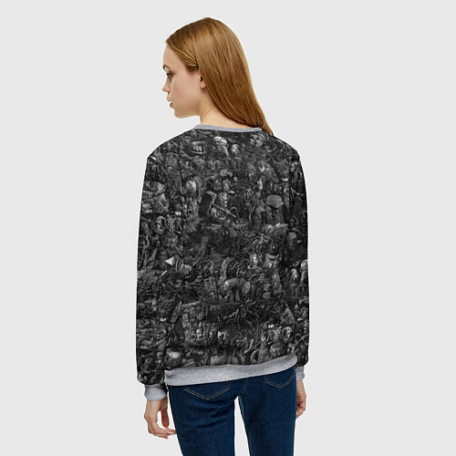 Женский свитшот Elysium art / 3D-Меланж – фото 4