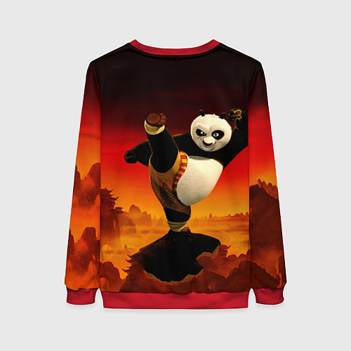 Женский свитшот Кунг-фу Панда New / 3D-Красный – фото 2