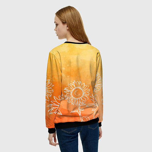 Женский свитшот Итэр / 3D-Черный – фото 4