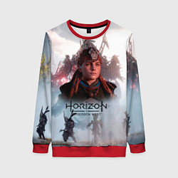 Свитшот женский Элой Horizon Forbidden West game, цвет: 3D-красный