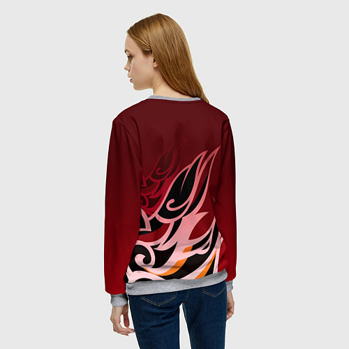 Женский свитшот ТОМА GENSHIN IMPACT / 3D-Меланж – фото 4