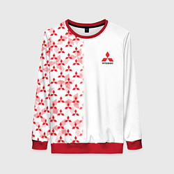 Женский свитшот Mitsubishi Mini logo Half pattern