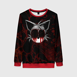 Свитшот женский Tails Sonic exe, цвет: 3D-красный