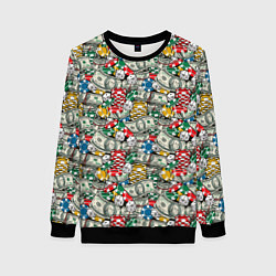 Женский свитшот Деньги Казино