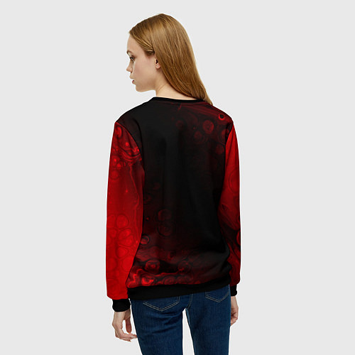 Женский свитшот АРСЕНАЛ Arsenal Разводы / 3D-Черный – фото 4