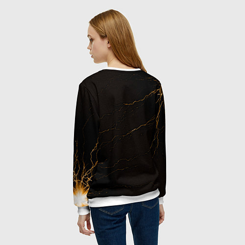 Женский свитшот ELDEN RING SYMBOL ВЕЛИКИЕ РУНЫ / 3D-Белый – фото 4