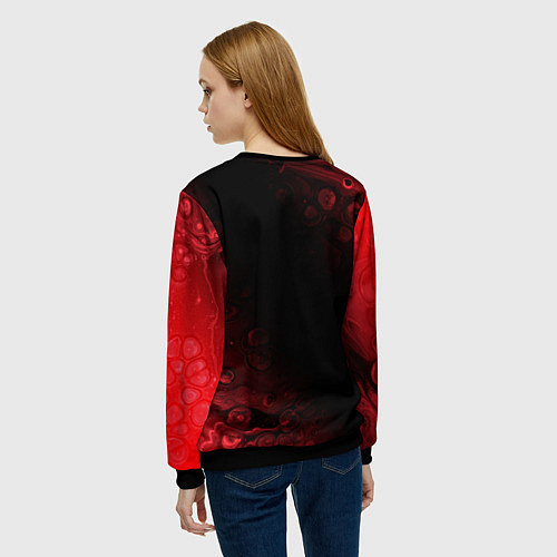 Женский свитшот ХАГИ ВАГИ Разводы / 3D-Черный – фото 4