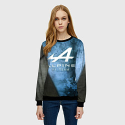Свитшот женский Формула 1 Alpine F1 Team, цвет: 3D-черный — фото 2