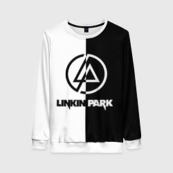 Свитшот женский Linkin Park ЧБ, цвет: 3D-белый