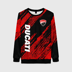 Свитшот женский DUCATI MOTO SPORT, цвет: 3D-черный