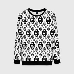Свитшот женский White Pattern Dope Camo Dope Street Market, цвет: 3D-черный