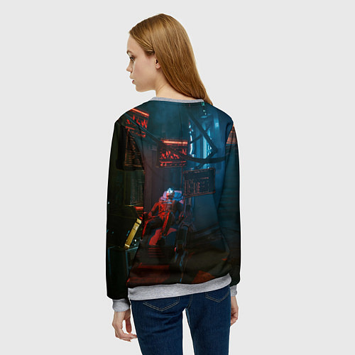 Женский свитшот Panam Cyberpunk2077 Панам / 3D-Меланж – фото 4