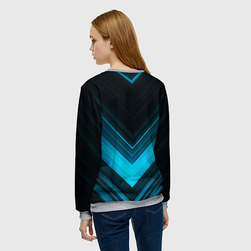 Женский свитшот DAEWOO ДЭУ спорт / 3D-Меланж – фото 4