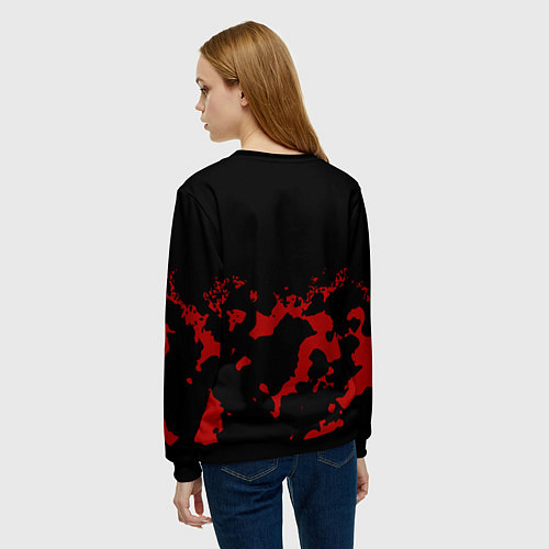 Женский свитшот СССР - ЗВЕЗДА Милитари / 3D-Черный – фото 4