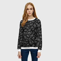 Свитшот женский I Hate Myself Dead Inside, цвет: 3D-белый — фото 2