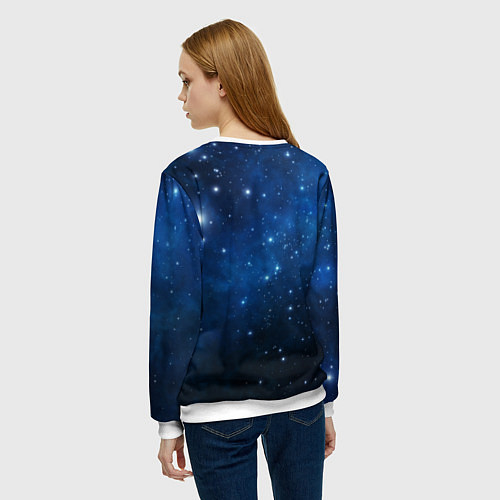 Женский свитшот Первый Космонавт Юрий Гагарин 3D 3 / 3D-Белый – фото 4