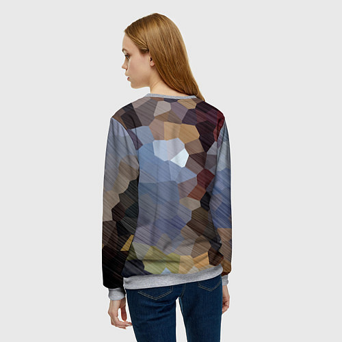 Женский свитшот Элой-рыжий воин / 3D-Меланж – фото 4