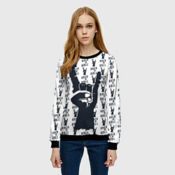 Свитшот женский Рок-н-ролл жив, цвет: 3D-черный — фото 2