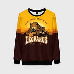 Свитшот женский LEOPARDS, цвет: 3D-черный