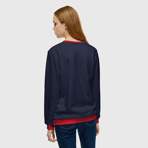 Женский свитшот Мистер Мопс / 3D-Красный – фото 4