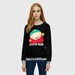Свитшот женский Южный парк - Эрик Eric, цвет: 3D-меланж — фото 2