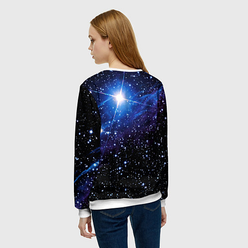 Женский свитшот Super Mario Odyssey Space Video game / 3D-Белый – фото 4