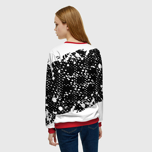 Женский свитшот Disturbed songs / 3D-Красный – фото 4