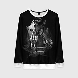 Свитшот женский Игра окончена но это не точно, цвет: 3D-белый