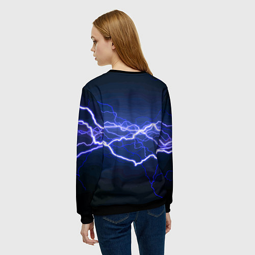 Женский свитшот Lightning Fashion 2025 Neon / 3D-Черный – фото 4