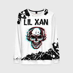 Свитшот женский Lil Xan ЧЕРЕП Краска, цвет: 3D-белый