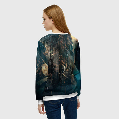 Женский свитшот VI ВИ CYBERPUNK2077 / 3D-Белый – фото 4