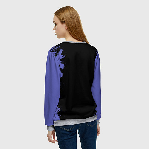 Женский свитшот Малкавиан The Masquerade Bloodhunt / 3D-Меланж – фото 4