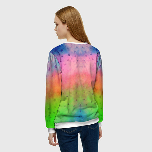 Женский свитшот Мексиканский веселый слон / 3D-Белый – фото 4