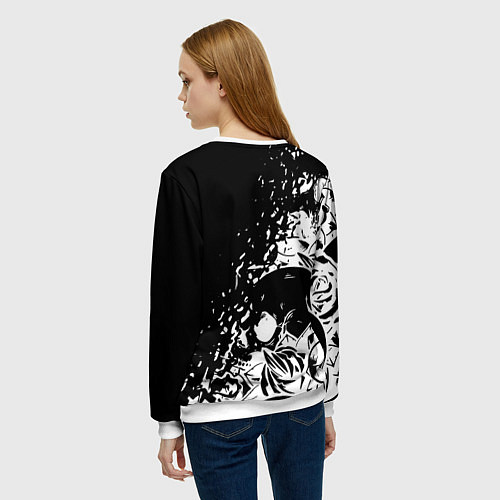 Женский свитшот Sabaton - сабатон черепа / 3D-Белый – фото 4