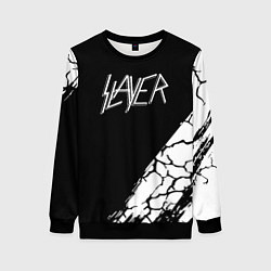 Свитшот женский Slayer Трещины, цвет: 3D-черный