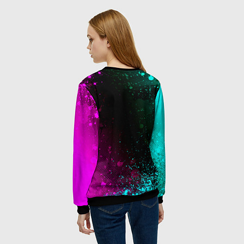 Женский свитшот Юлия Россия / 3D-Черный – фото 4