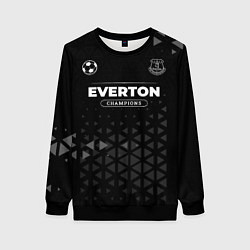 Свитшот женский Everton Форма Champions, цвет: 3D-черный