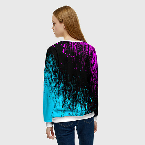 Женский свитшот The prodigy neon / 3D-Белый – фото 4