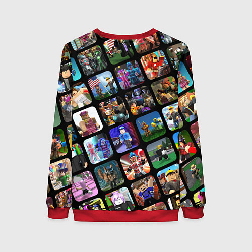 Женский свитшот ROBLOX СЮЖЕТЫ / 3D-Красный – фото 2