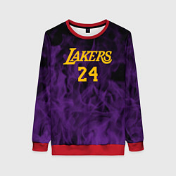 Женский свитшот Lakers 24 фиолетовое пламя