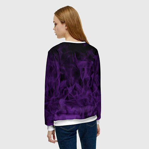 Женский свитшот Lakers 24 фиолетовое пламя / 3D-Белый – фото 4