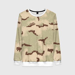 Свитшот женский Камуфляж American 3Color Desert PE, цвет: 3D-белый