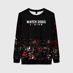 Свитшот женский Watch Dogs 2 Брызги красок, цвет: 3D-черный