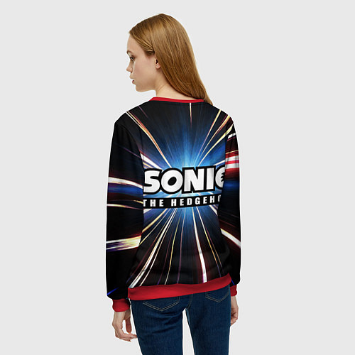Женский свитшот Speed Sonic / 3D-Красный – фото 4