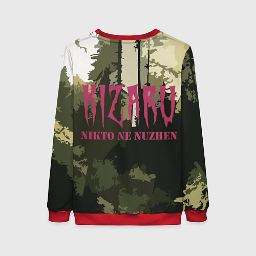 Женский свитшот KIZARU Nikto Ne Nuzhen / 3D-Красный – фото 2
