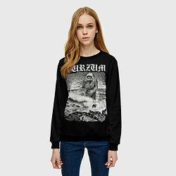 Свитшот женский Burzum - The Sea Monster, цвет: 3D-черный — фото 2