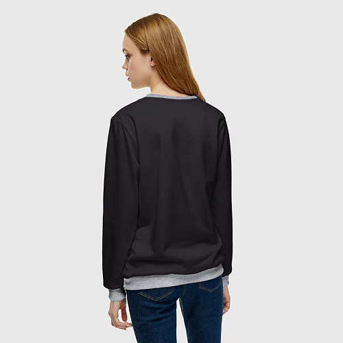 Женский свитшот Милый котенок сфинкса / 3D-Меланж – фото 4