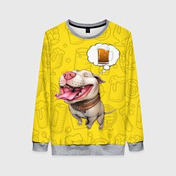 Свитшот женский BeerBull, цвет: 3D-меланж